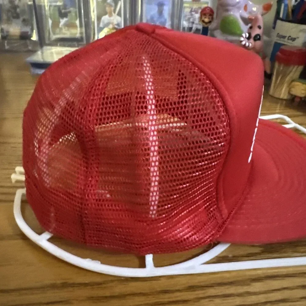 Sanford Florida Scale Co. Vintage Trucker Hat - Snapback Cap - True Vintage Red